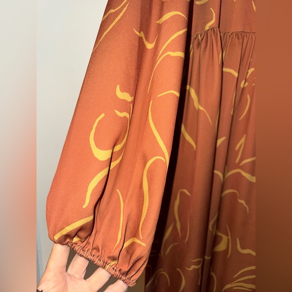 NAP Loungewear NWT Boho Maxi Print Dress Size S - Picture 8 of 13